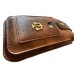 Legal Scales Brown Leather Phone Case With Cardholder